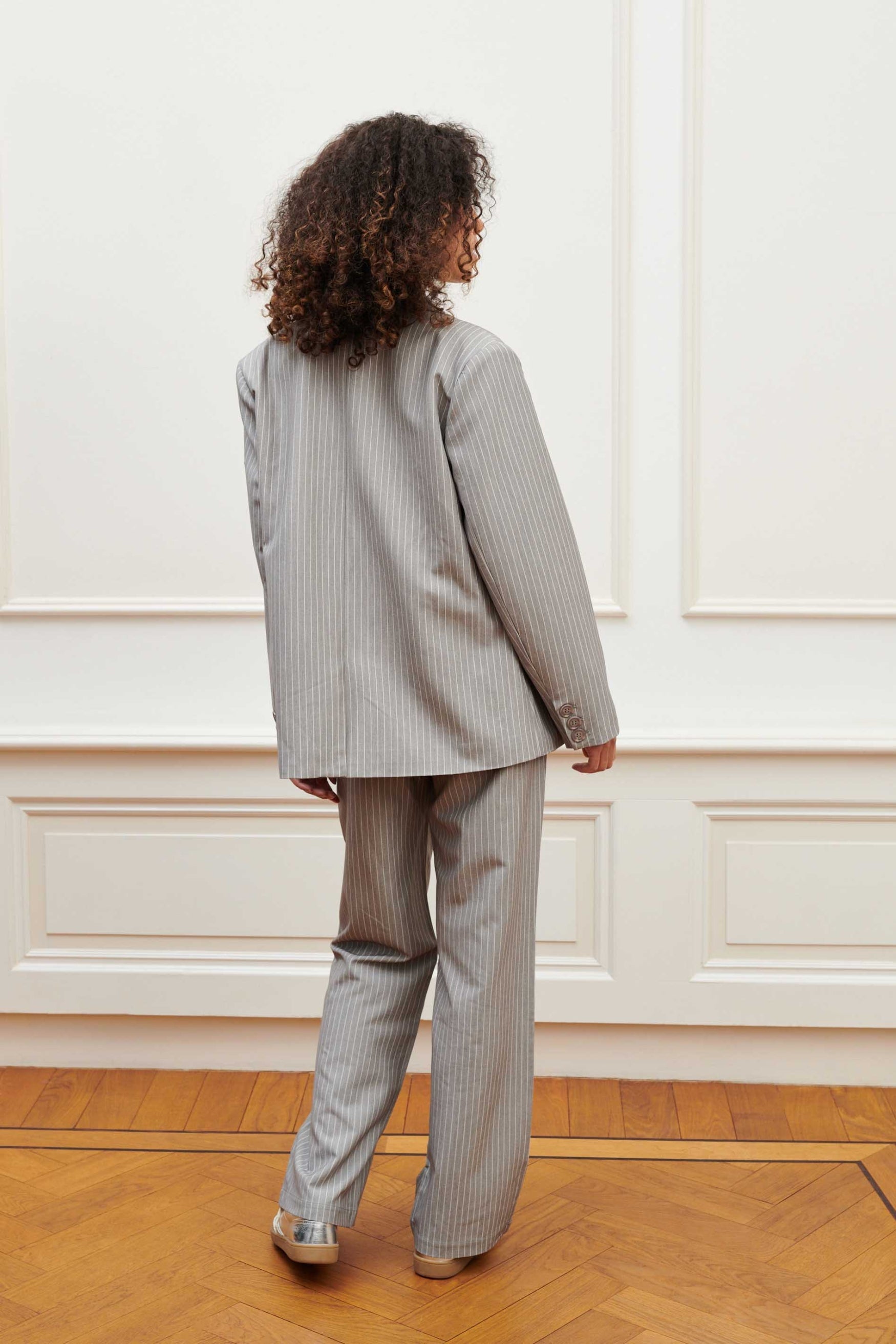 Classy Broek Nienke | Grey white